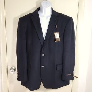 Men's Premium Wool Blend Business Blazer Dress Suit Jacket